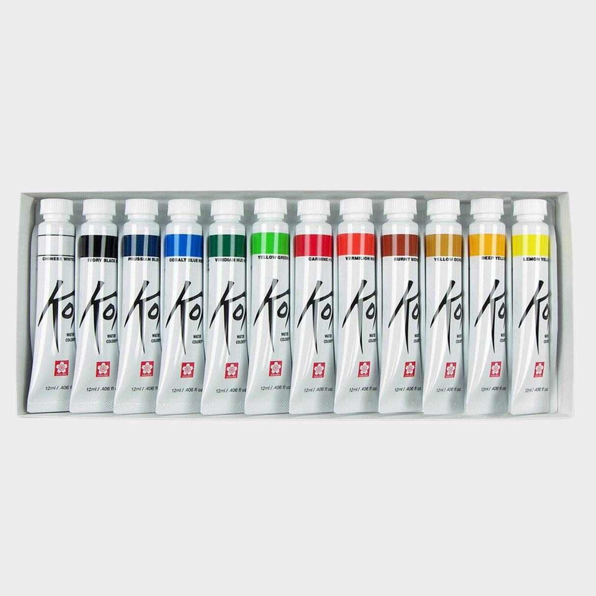 Sakura Koi - Set 12 Acuarelas Water Colors Tubos de 12 ml
