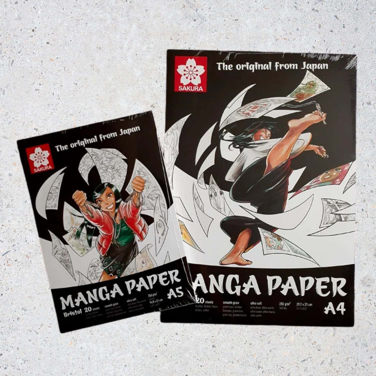 Sakura Manga Paper - Pad Bristol 20 Hojas, 250 g/m2