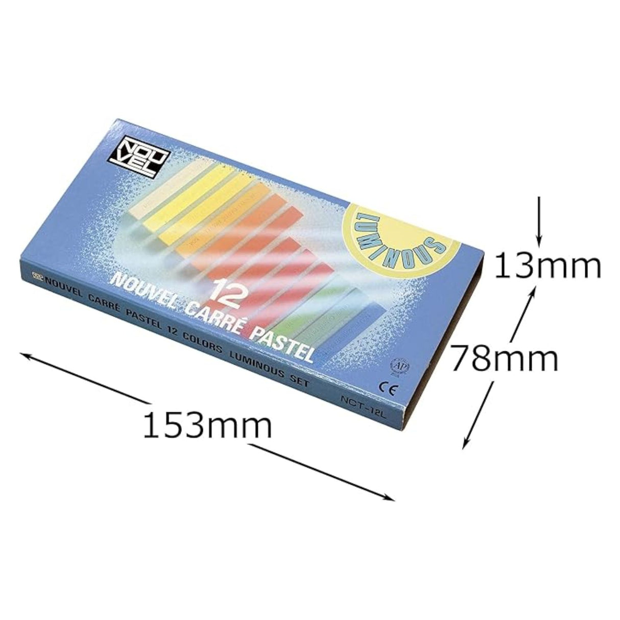 Sakura Nouvel Carre - Set 12 Pasteles Secos en Barra Colores Luminosos
