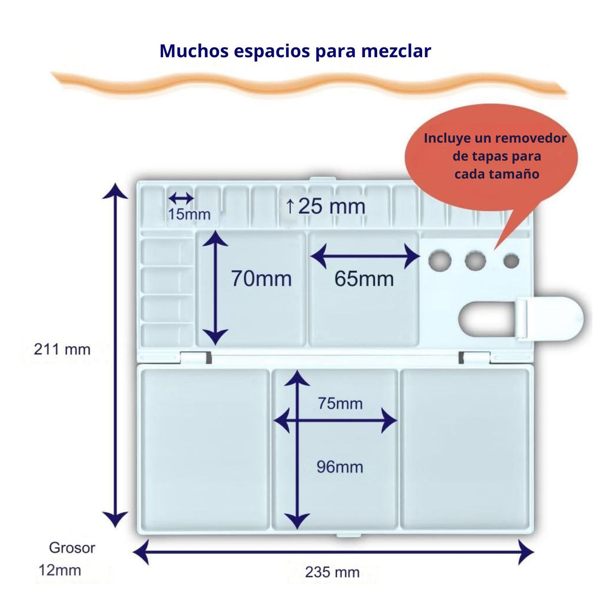 Sakura - Paleta Mezcladora para 18 Colores