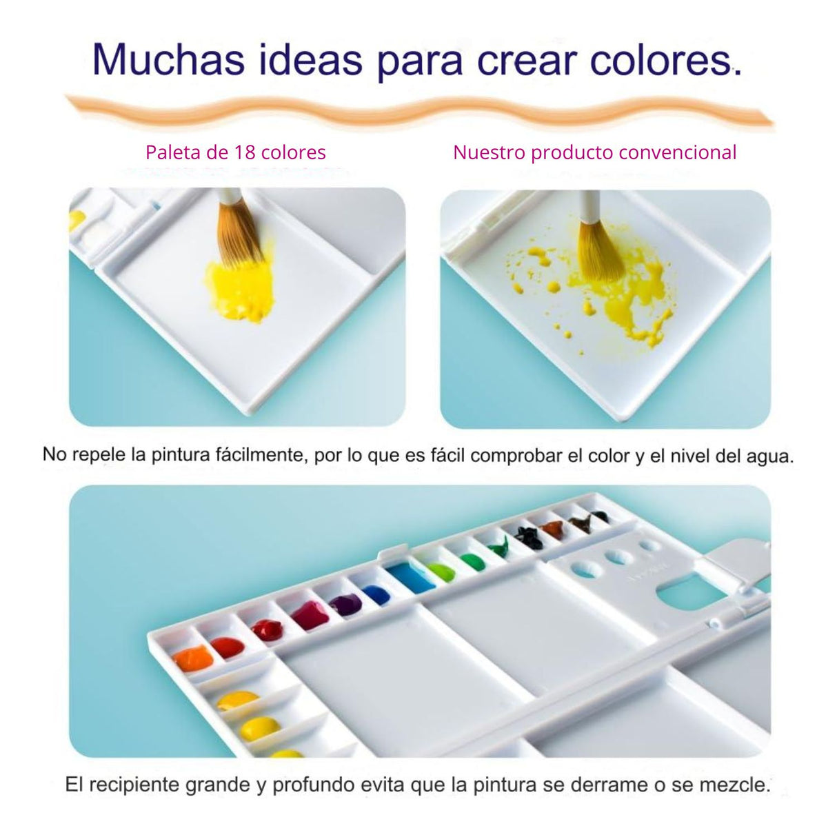 Sakura - Paleta Mezcladora para 18 Colores