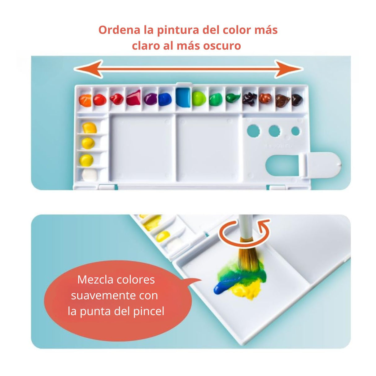 Sakura - Paleta Mezcladora para 18 Colores