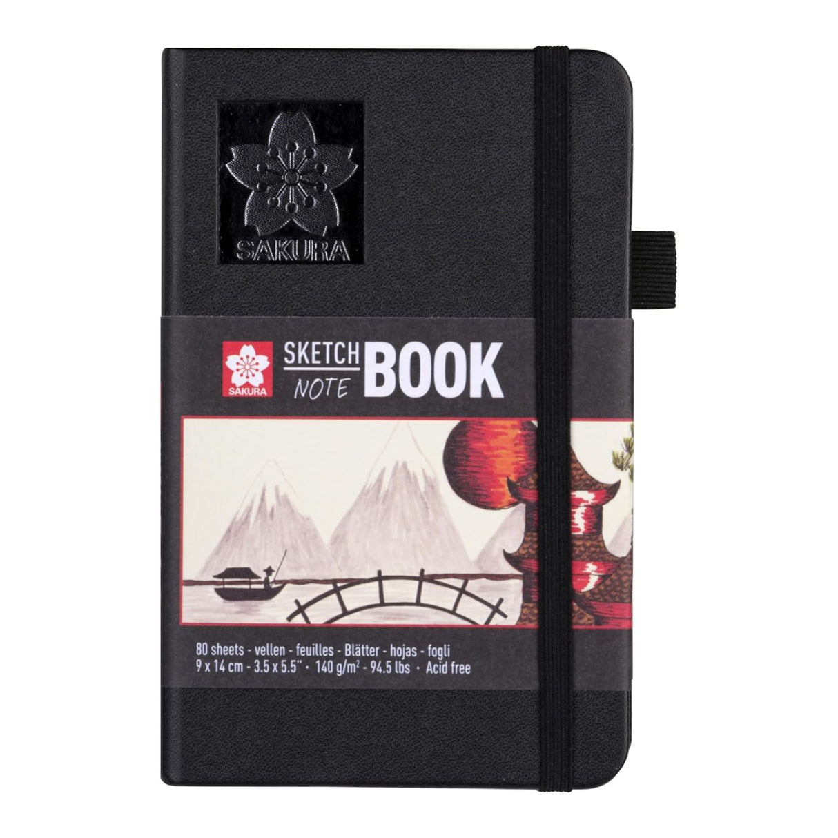 Sakura Sketch Note Book - Sketchbook Papel Blanco/Crema 80 Hojas, 140 g/m2