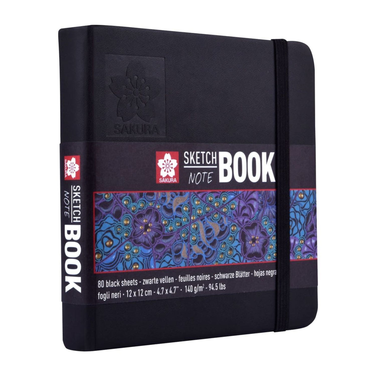 Sakura Sketch Note Book - Sketchbook PAPEL NEGRO 80 Hojas, 140 g/m2