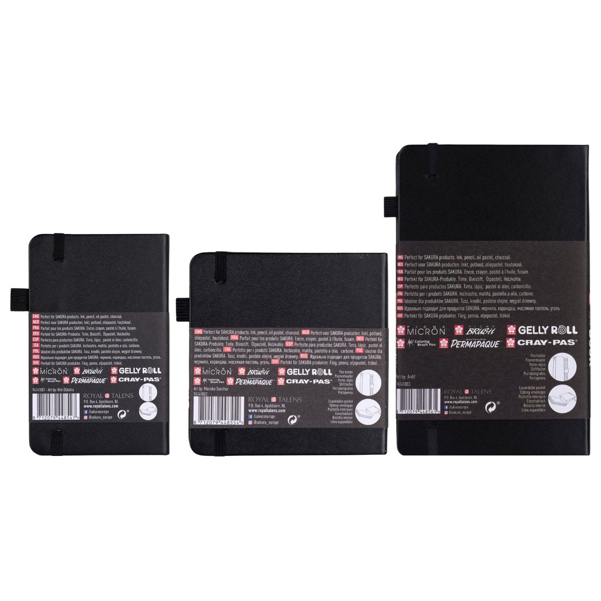 Sakura Sketch Note Book - Sketchbook PAPEL NEGRO 80 Hojas, 140 g/m2