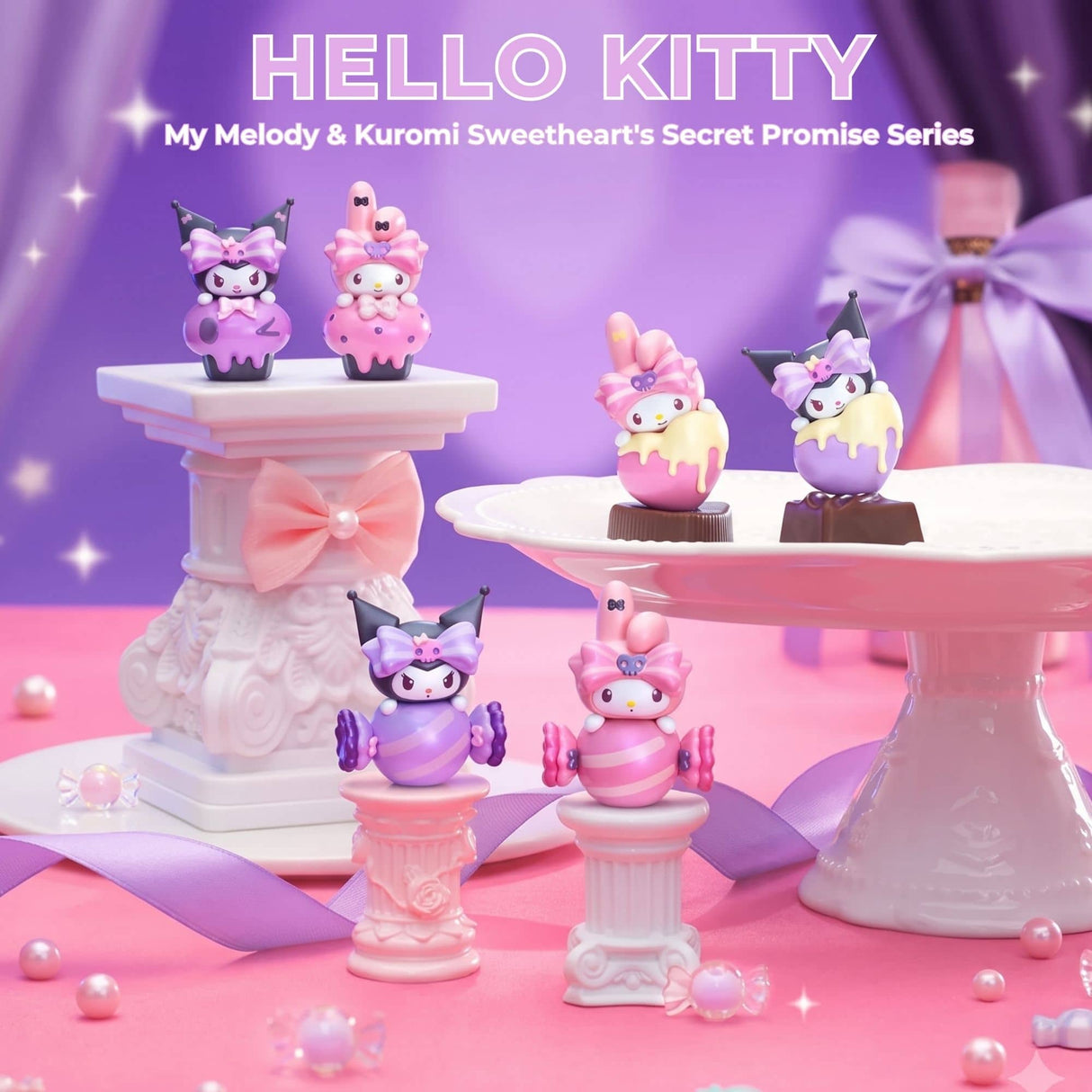Sanrio - Blind Box Bean My Melody & Kuromi Sweetheart's Secret Promise Series