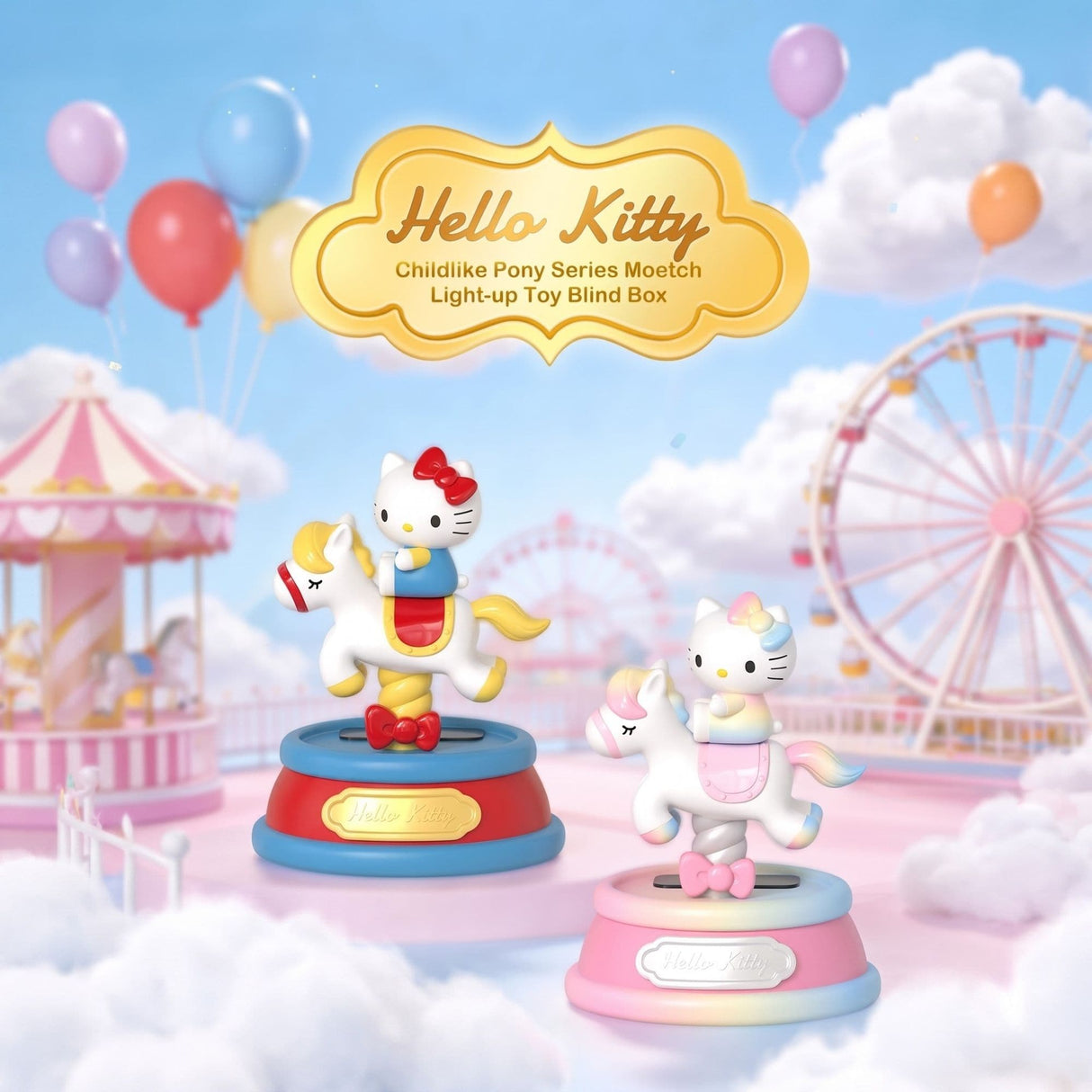 Sanrio - Blind Box Light-up Toy Hello Kitty Style Childlike Pony Series
