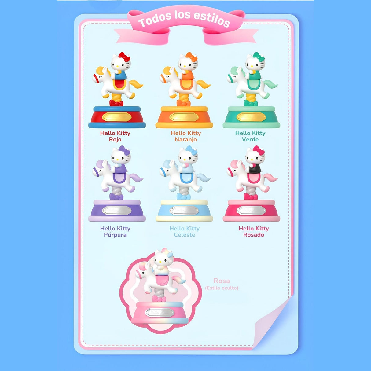 Sanrio - Blind Box Light-up Toy Hello Kitty Style Childlike Pony Series