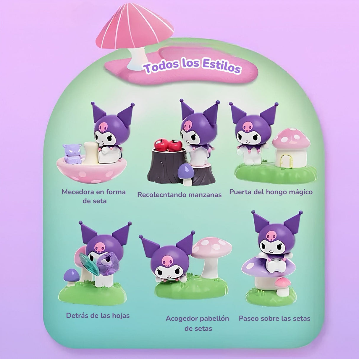 Sanrio - Blind Box Live Toy Kuromi Mushroom Garden Series