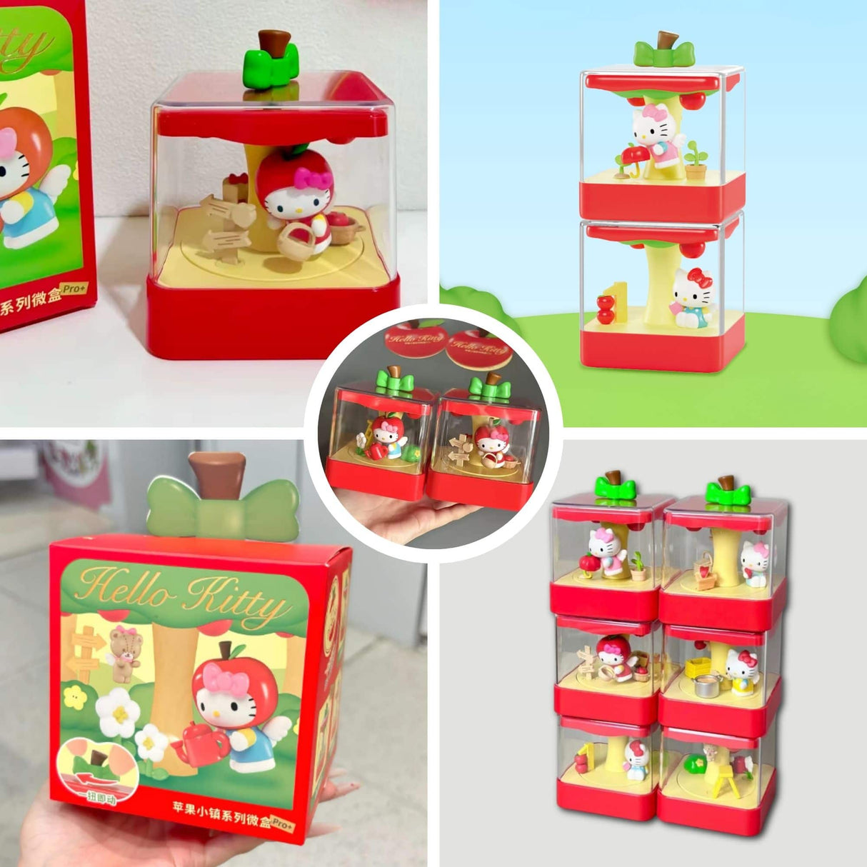 Sanrio - Blind Box Mini Box Pro + Hello Kitty Apple Town Series