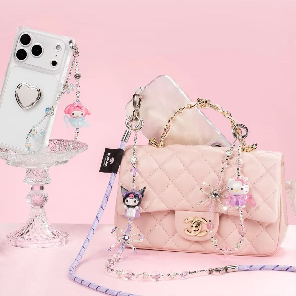 Sanrio - Blind Box Phone Chain Sanrio Characters Love Bow Series
