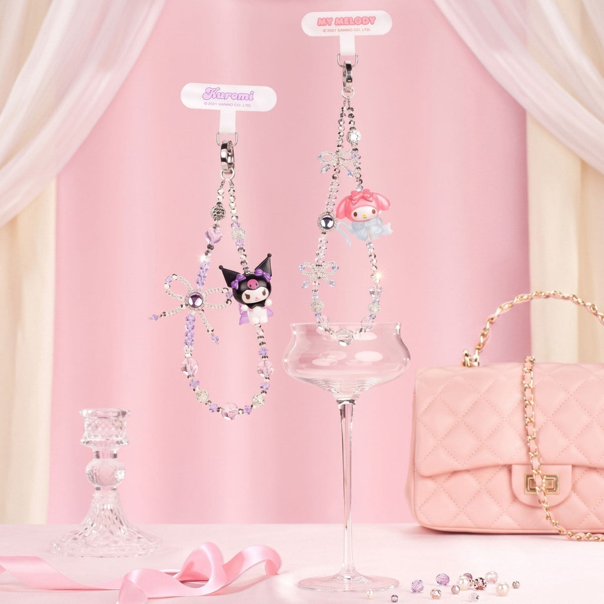 Sanrio - Blind Box Phone Chain Sanrio Characters Love Bow Series