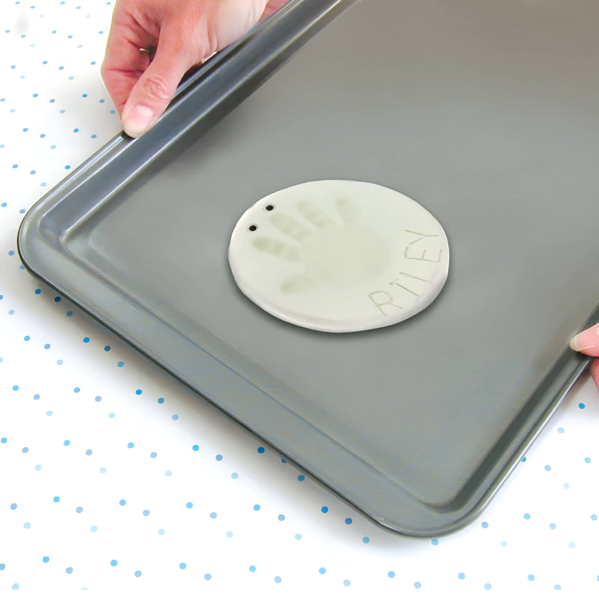 Sculpey Keepsake - Kit Arcilla Polimérica Impresión Huellas de Bebés A