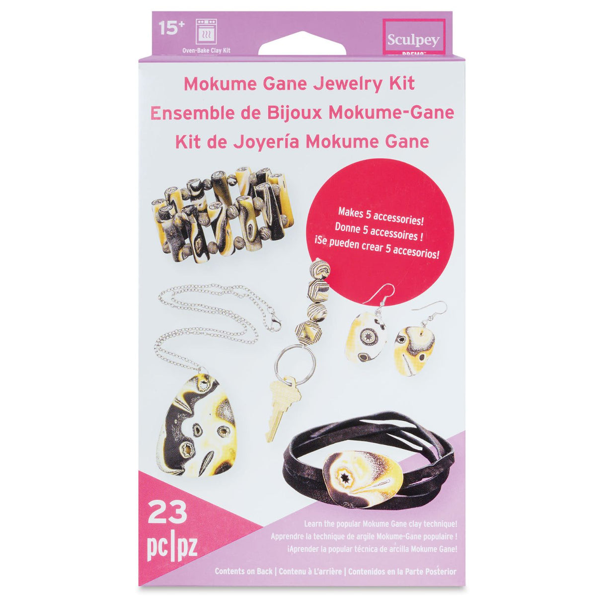 Sculpey - Kit Arcilla Polimérica Joyería Mokume Gane 23 Piezas