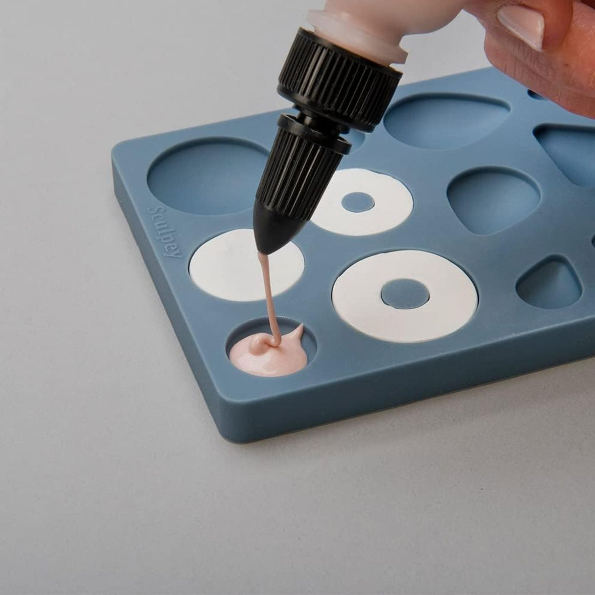 Sculpey Tools - Moldes para Arcilla Horneable de Silicona Figuras Convexas