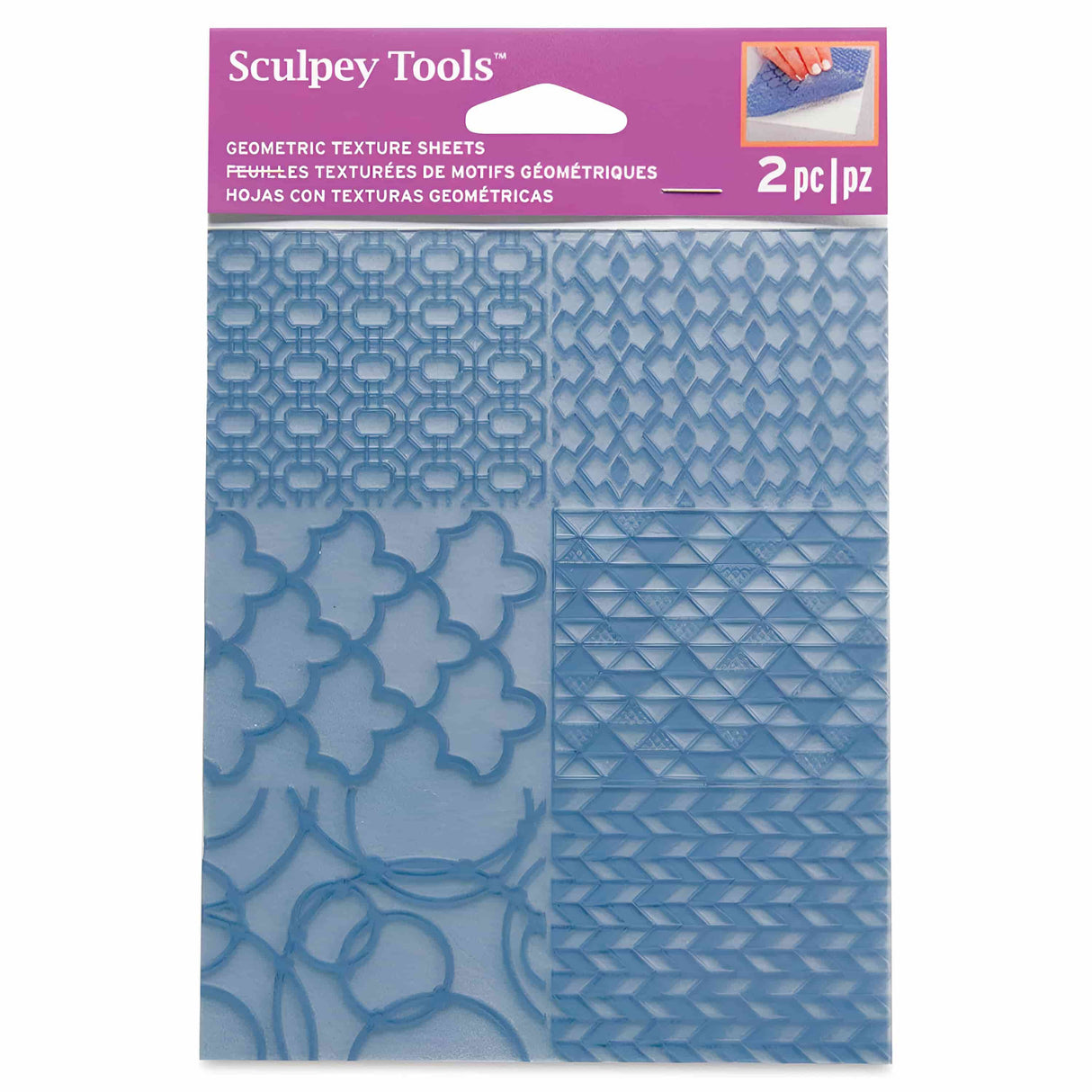 Sculpey Tools - Placa de Texturas para Arcilla Geométrico