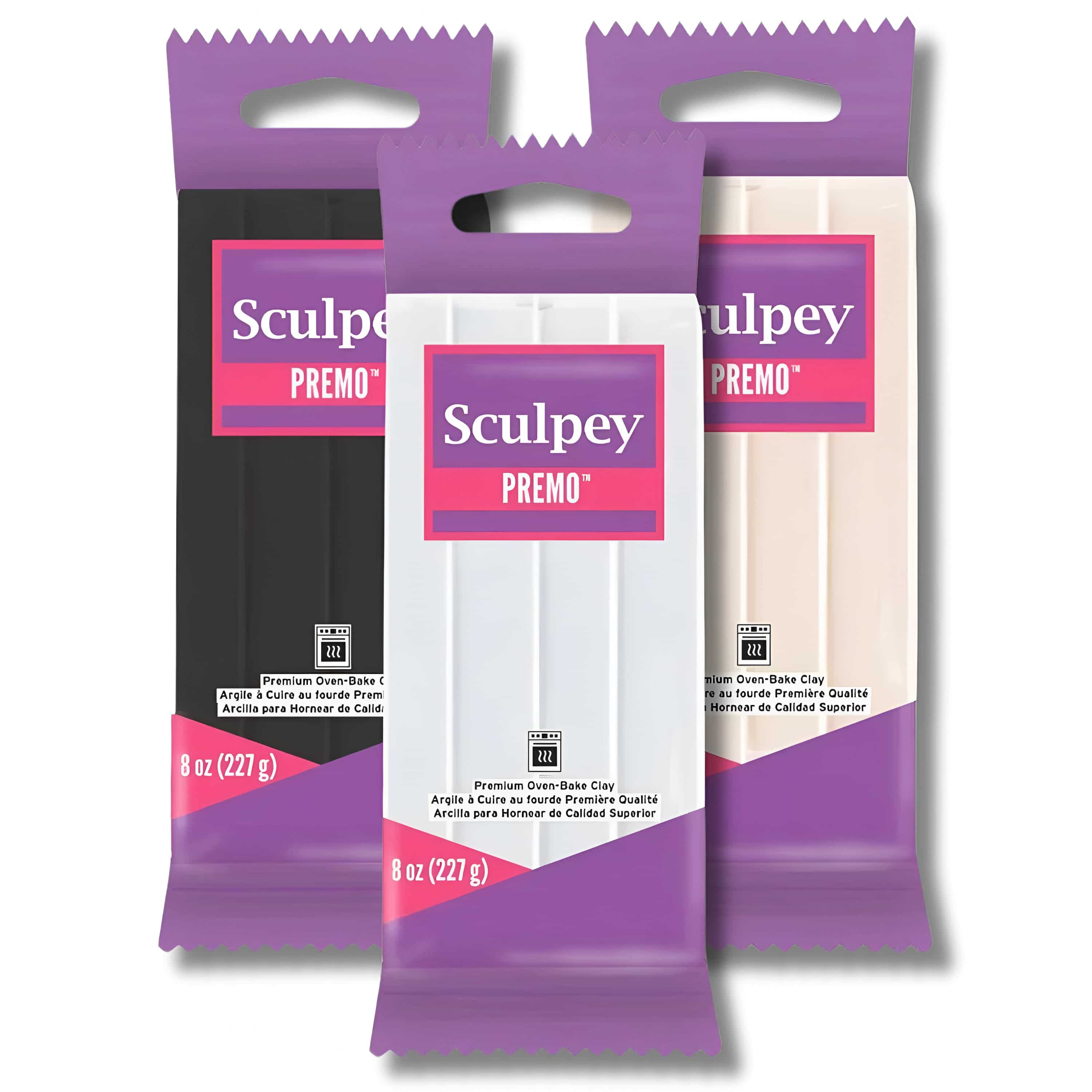 Argile Polymère Sculpey Premo 2 Oz - Noir Scintillant (Sparkle Black) - Neuf