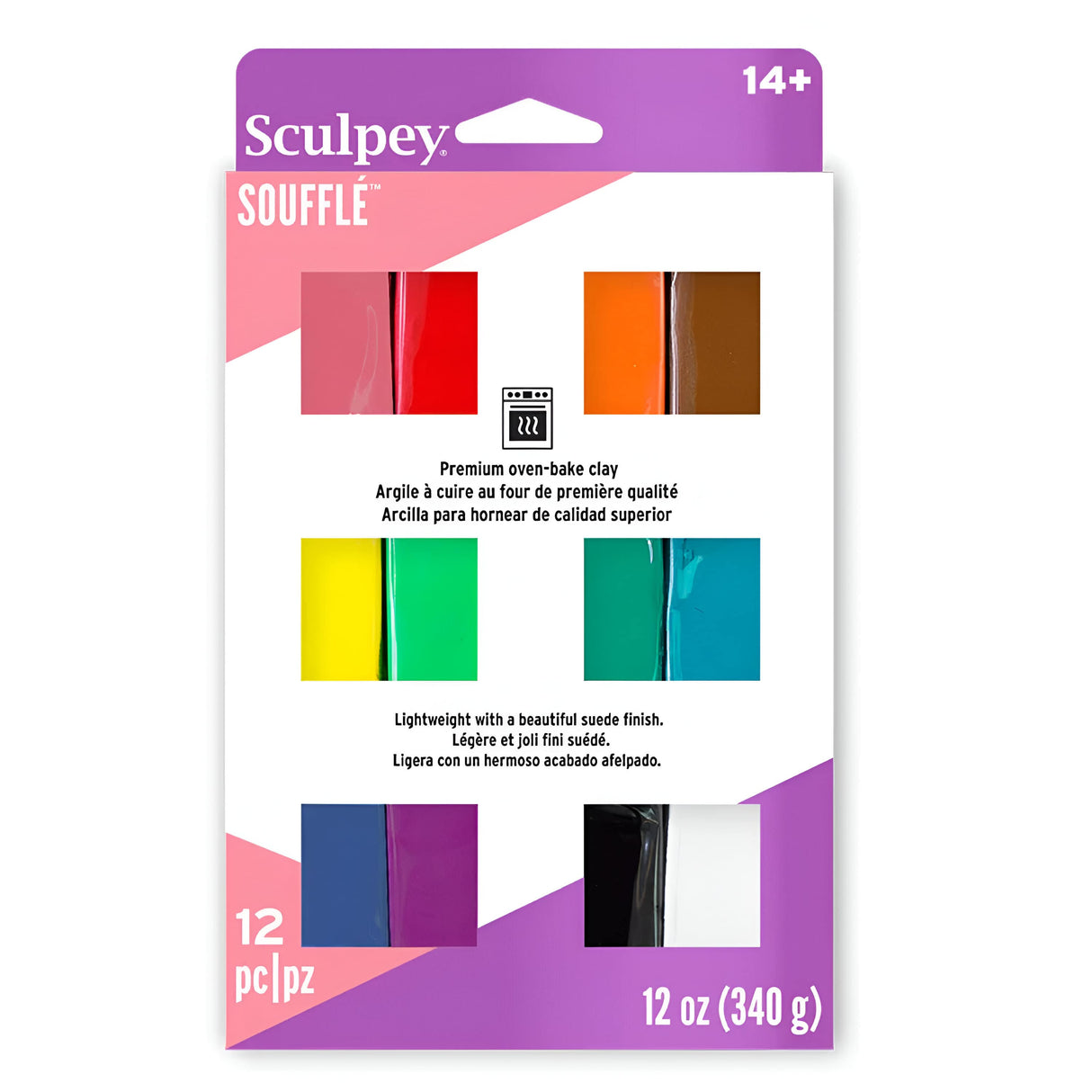 Sculpey Soufflé - Set 12 Arcilla Polimérica Multipack 312 g