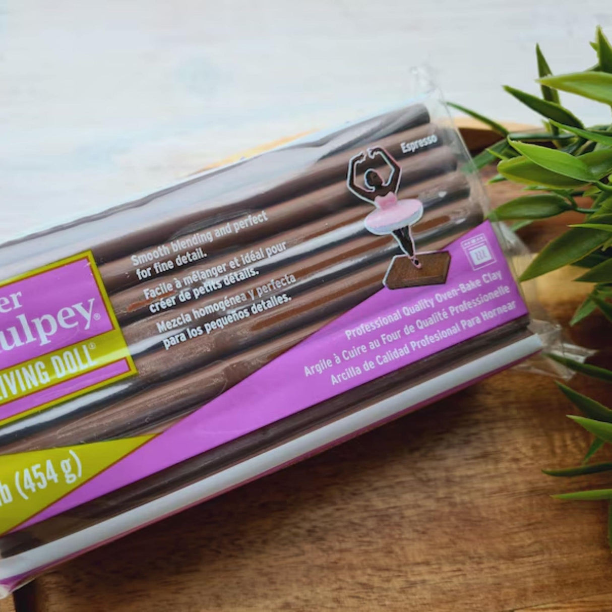 Sculpey Super, Living Doll - Arcilla Polimérica (454 g) Espresso