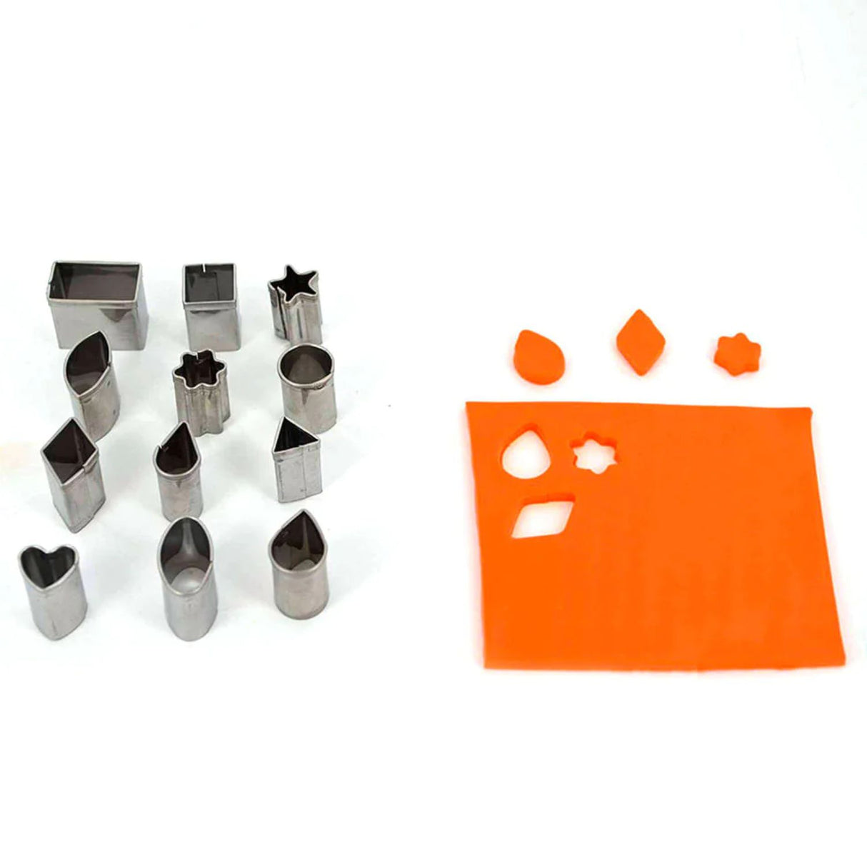 Sculpey Tools - Set 12 Herramientas Mini Cortadores de Metal Formas Geométricas