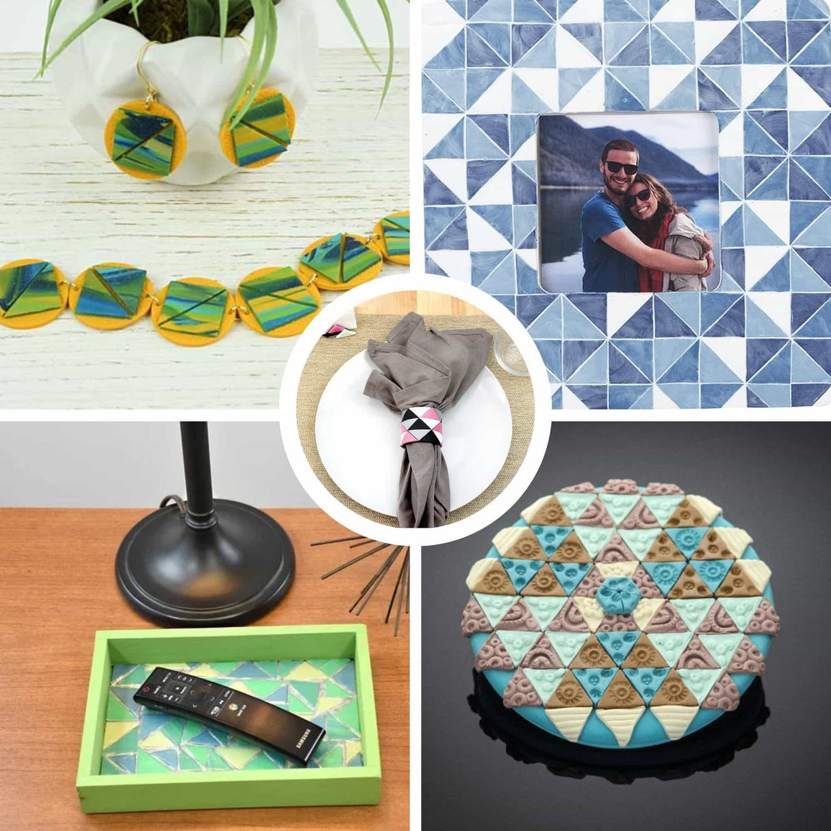 Sculpey Tools - Set 2 Cortadores de Arcilla Mosaico Triángulos