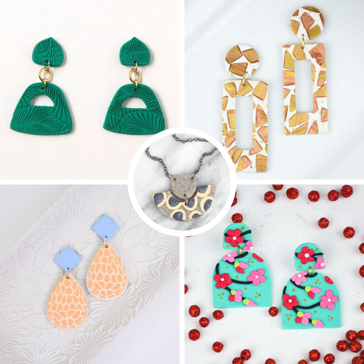 Sculpey Tools - Set 6 Plantillas de Diseño de Joyas Jewellery Design Template