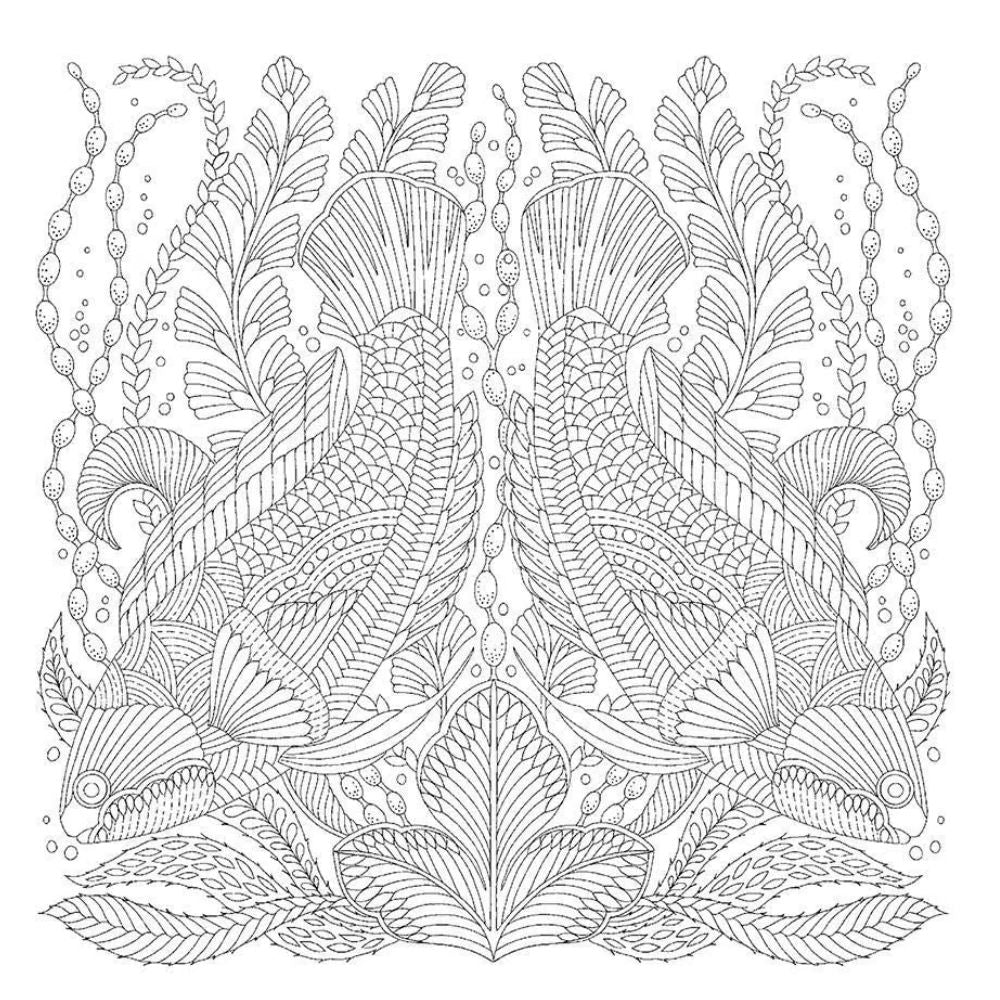 Secretos del Mar: Miniaturas para Colorear - Millie Marotta