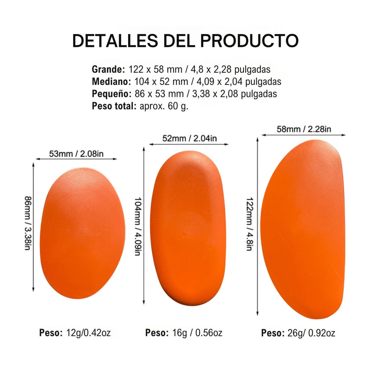 Set 3 Herramientas de Silicona (Ribs) para Modelado de Cerámica y Arcilla