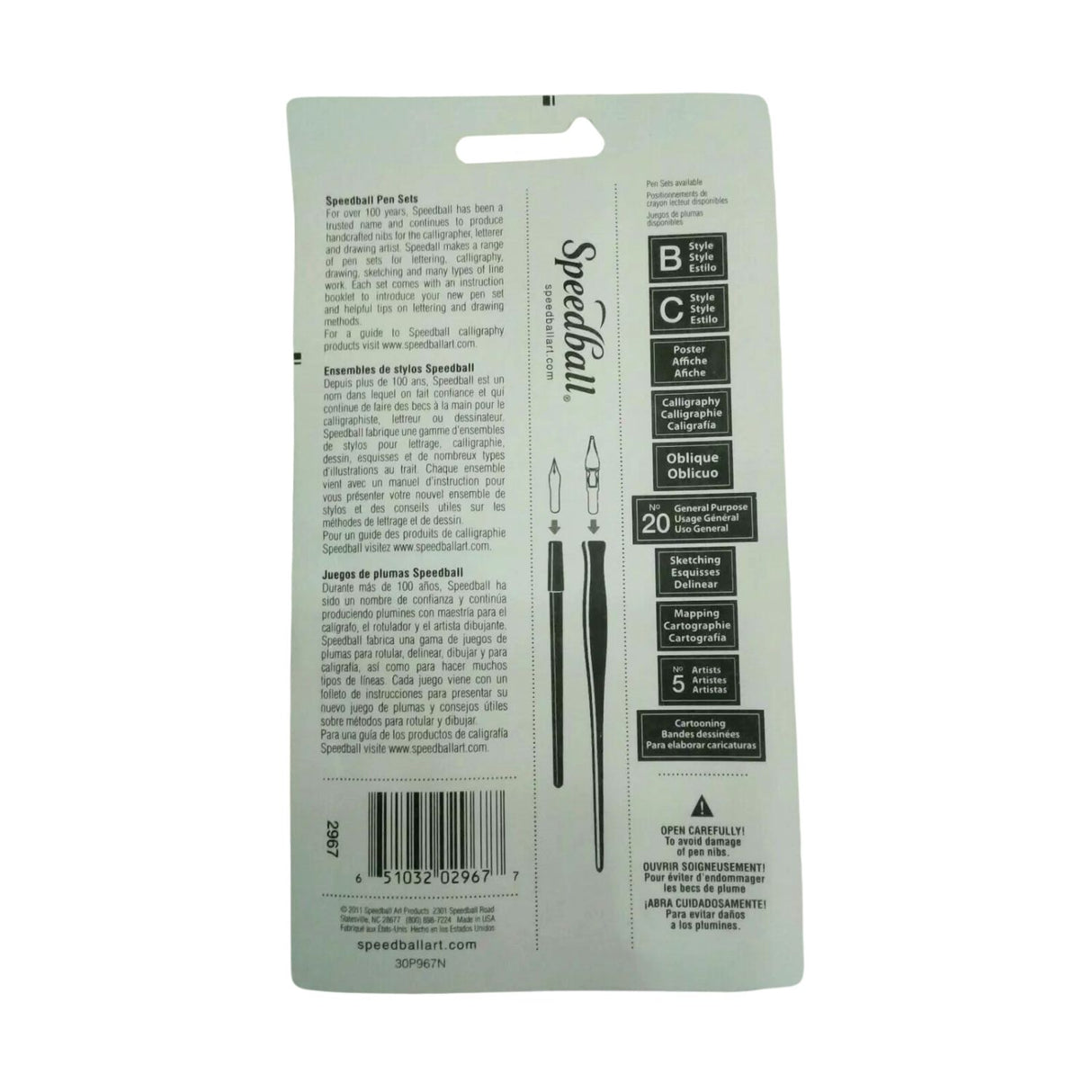 Speedball - Kit Plumillas No 20 Uso General