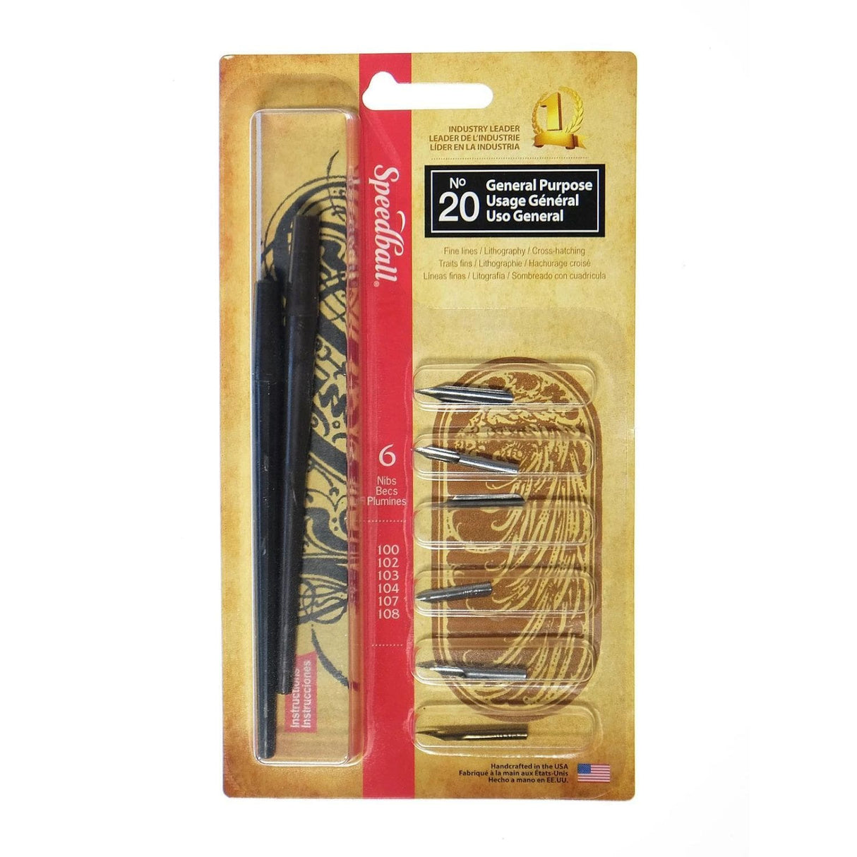 Speedball - Kit Plumillas No 20 Uso General