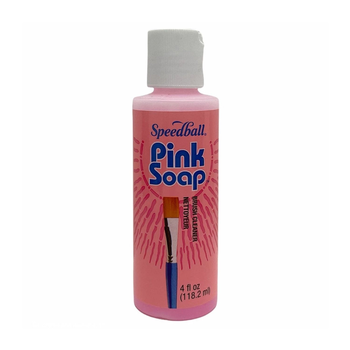 Speedball - Limpiador y Acondicionador de Pinceles Pink Soap 118 ml