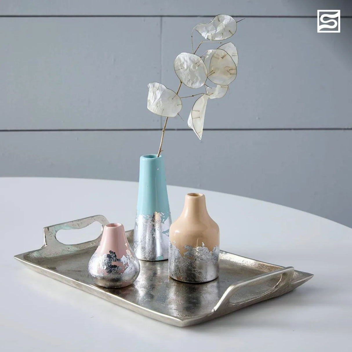 Speedball Mona Lisa - Pack 18 Láminas Pan de Oro Metal Leaf Plateado 14 x 14 cm