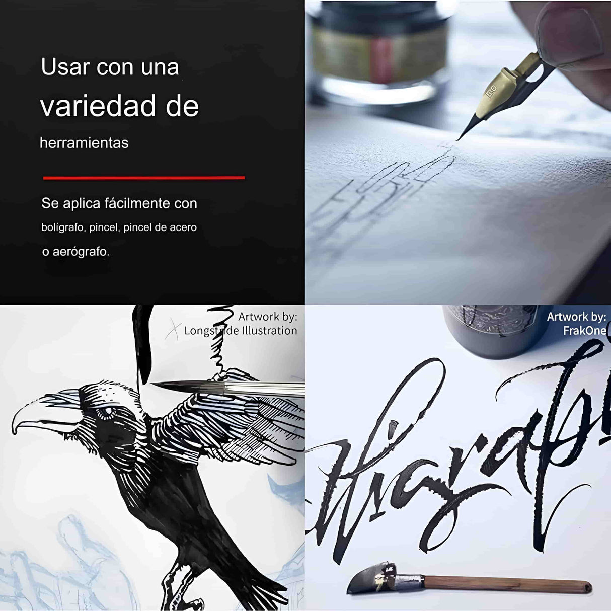 Speedball - Tinta China India Super Black 59.2 ml