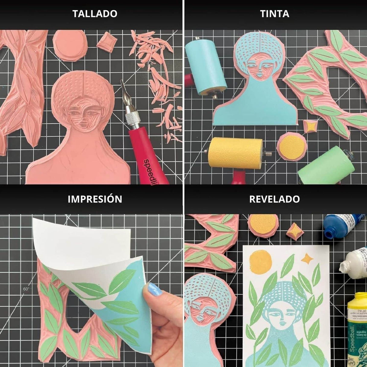 Speedball - Tinta para Xilografía Soluble en Agua 75 ml