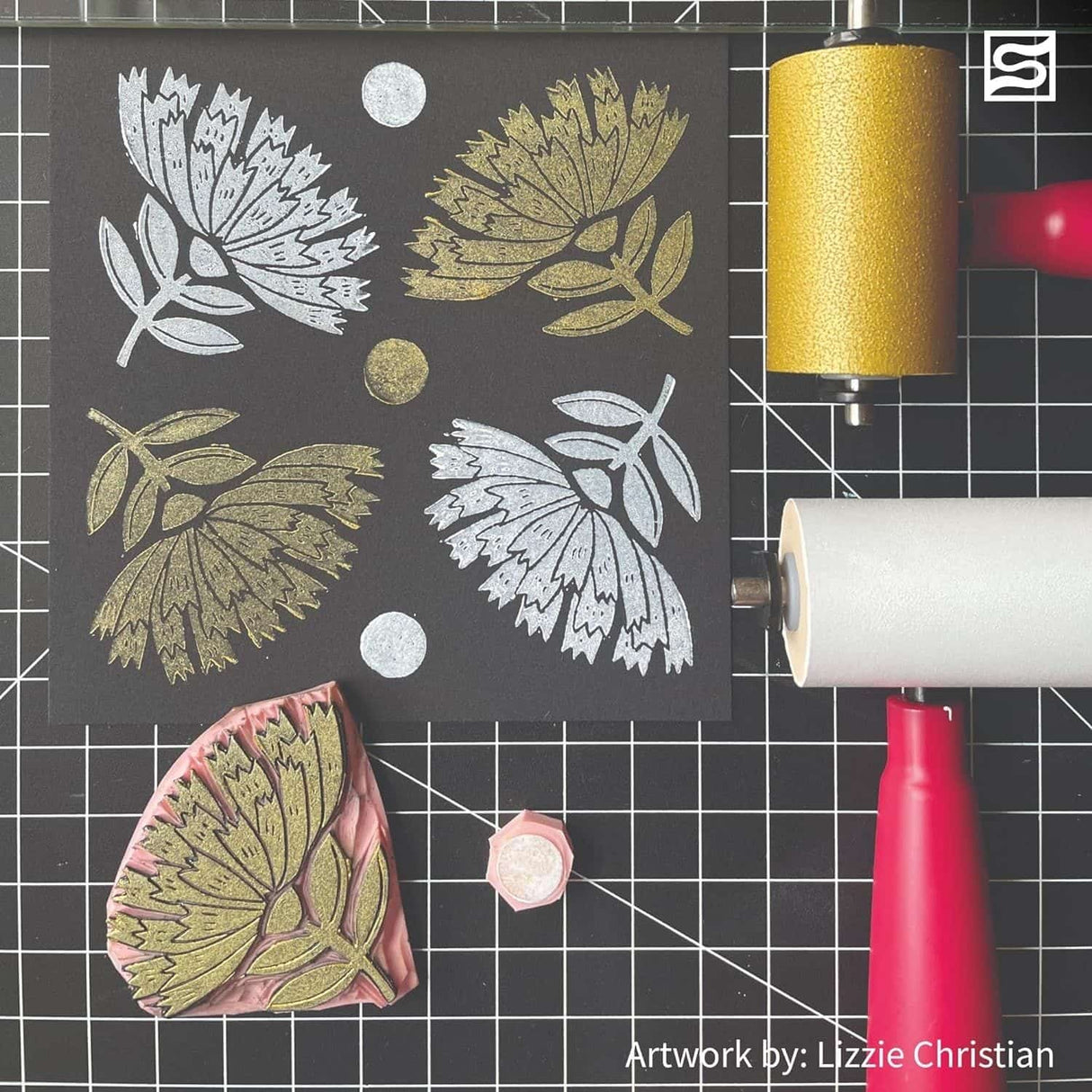 Speedball - Tinta para Xilografía Soluble en Agua 75 ml