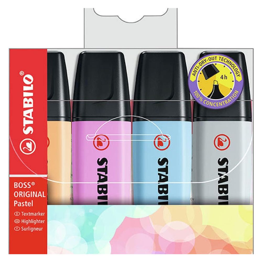 Stabilo Boss - Set 4 Destacadores Pastel C
