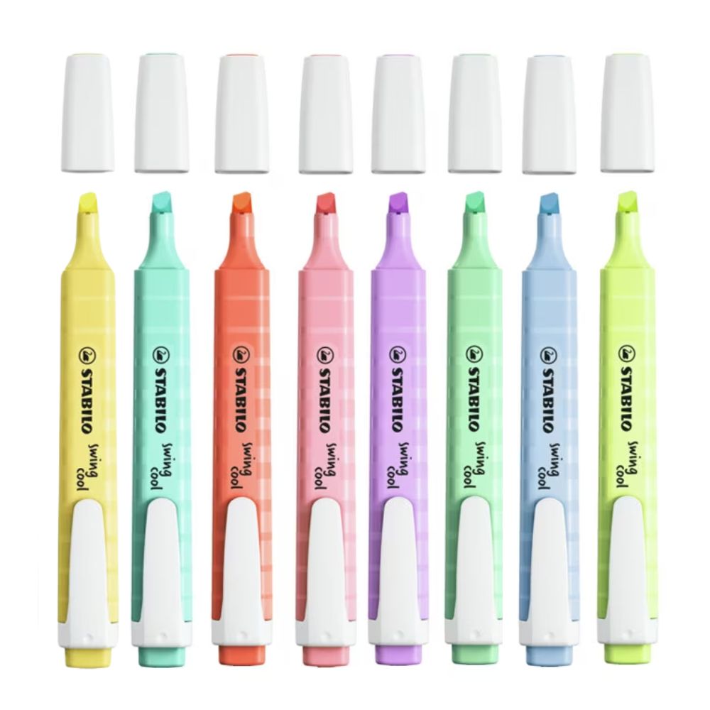 Stabilo - Set 8 Destacadores Swing Cool Pastel