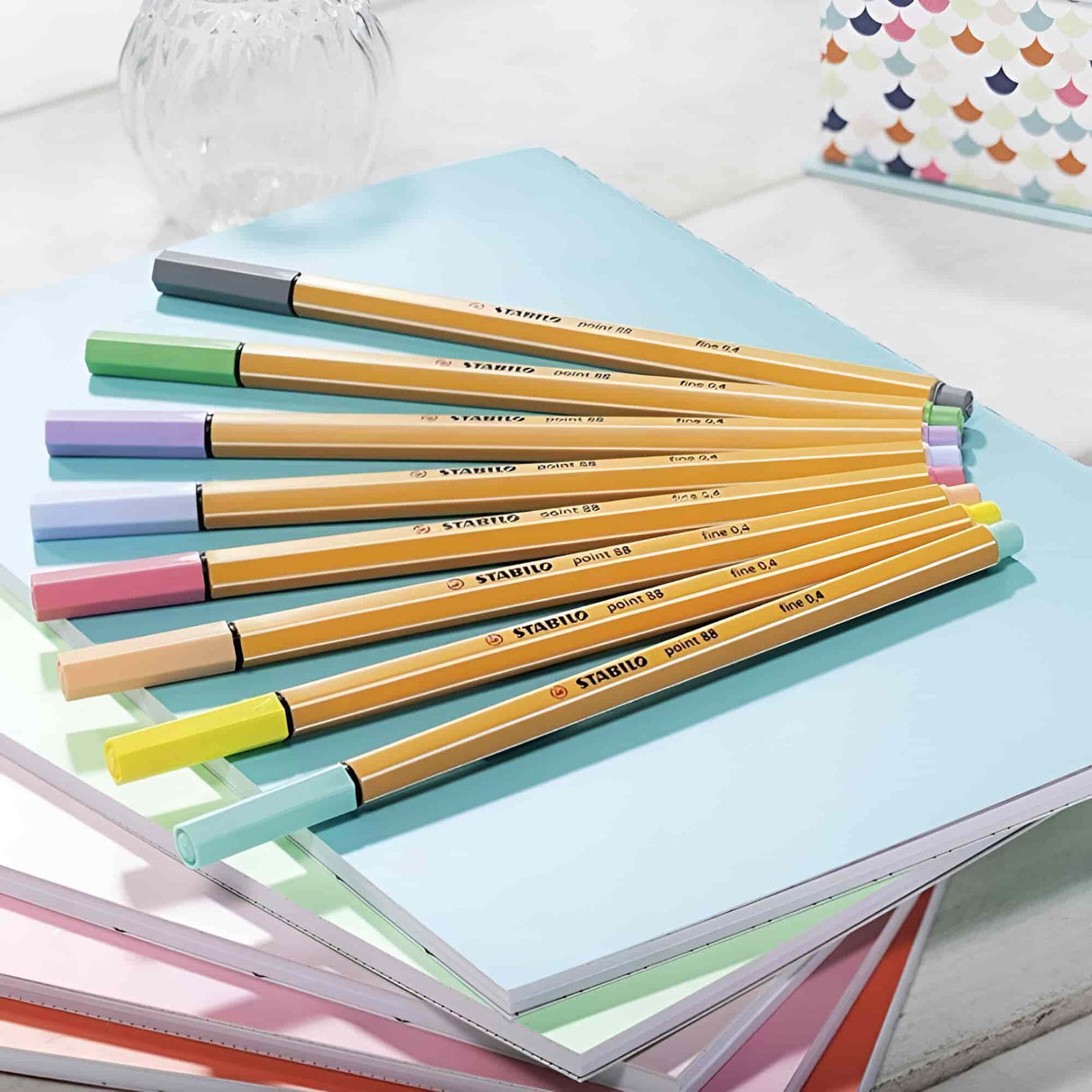 Stabilo - Set 8 Tiralíneas Point 88 Pastel