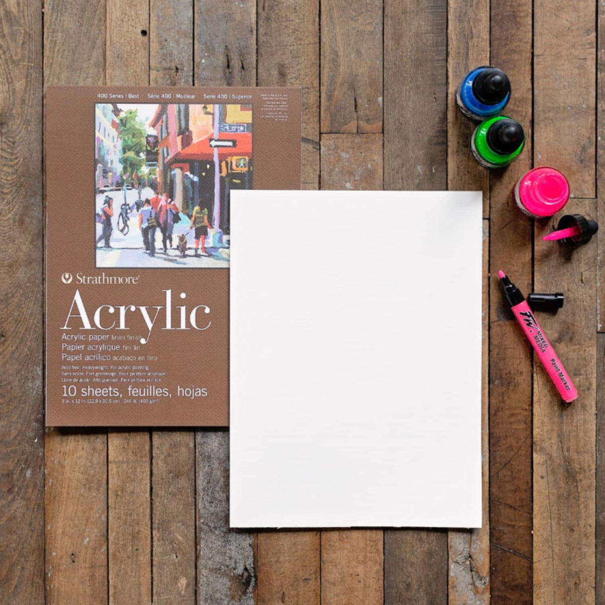 Strathmore 400 Series - Block para Acrílico Acrylic 400 g/m2