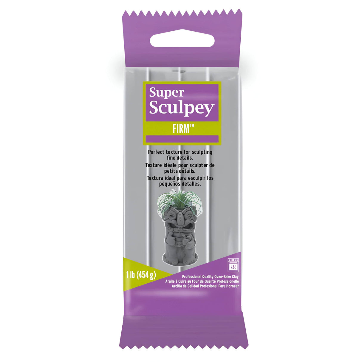 Super Sculpey - Arcilla Polimérica Firme Gris 1 lb (454 g)