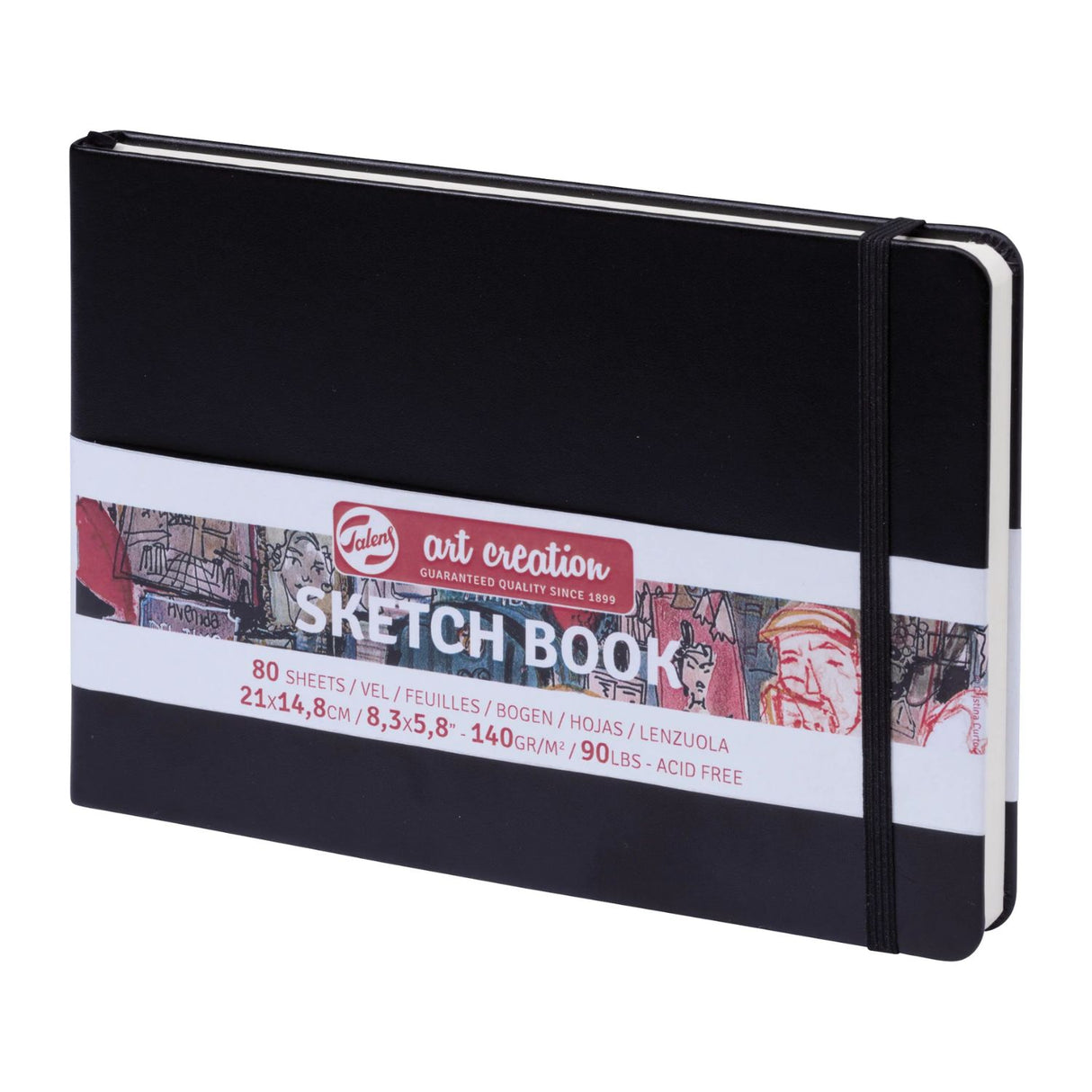 Talens Art Creation Sketch Book - Libreta 80 Hojas 140 g/m2 Black