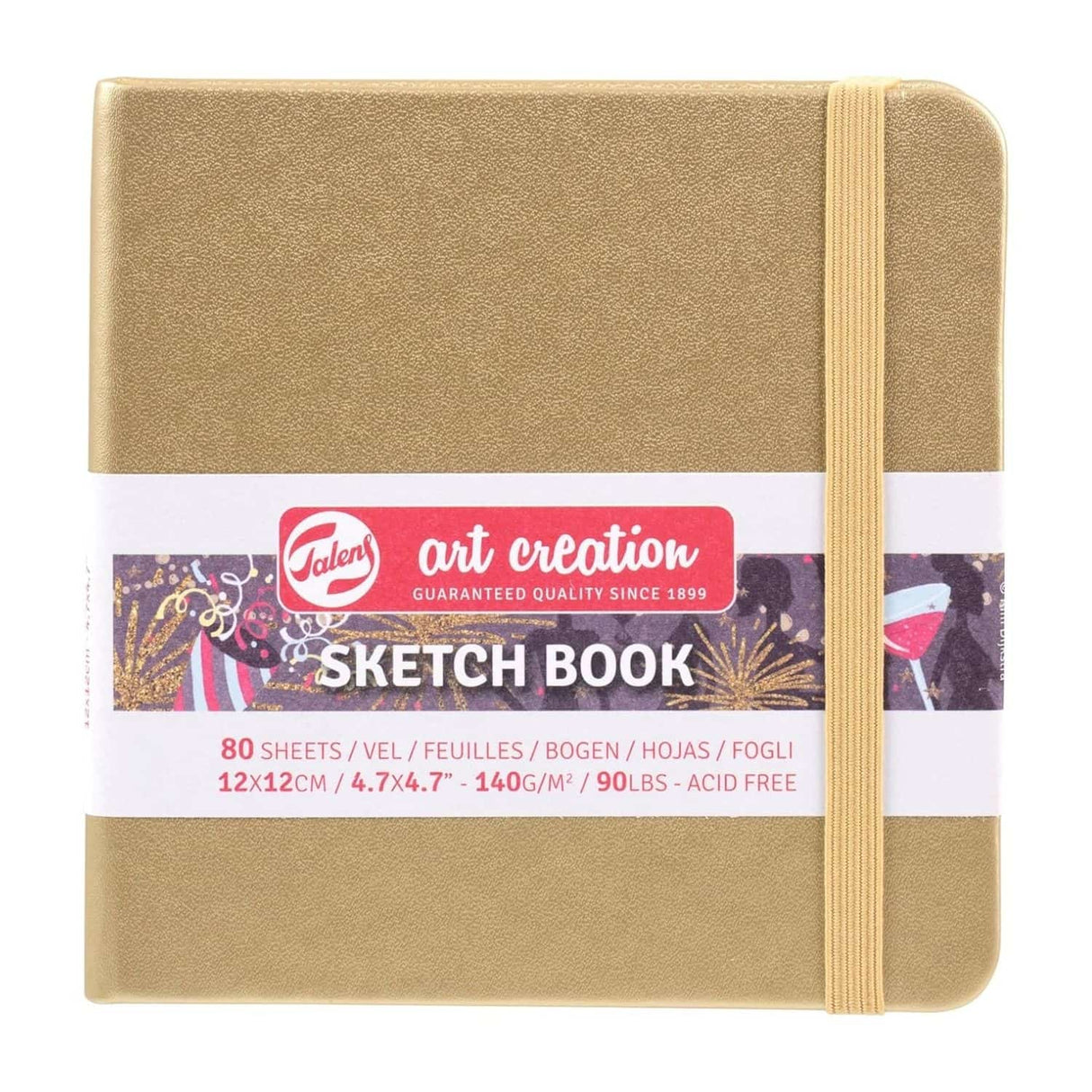Talens Art Creation Sketch Book - Libreta 80 Hojas 140 g/m2 Dorada