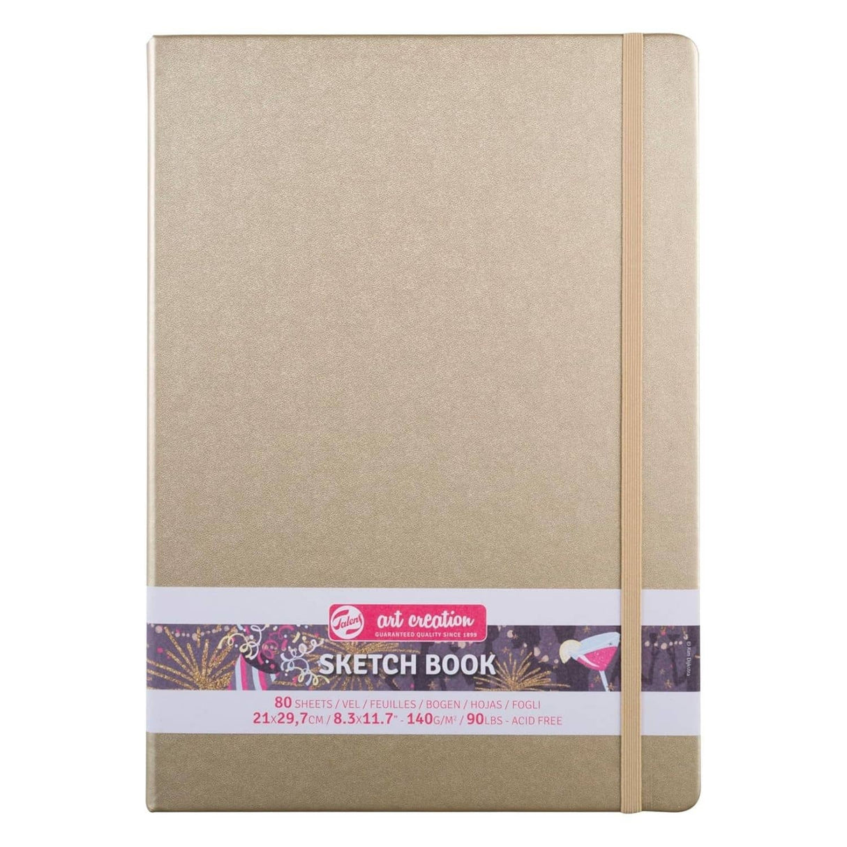 Talens Art Creation Sketch Book - Libreta 80 Hojas 140 g/m2 Dorada