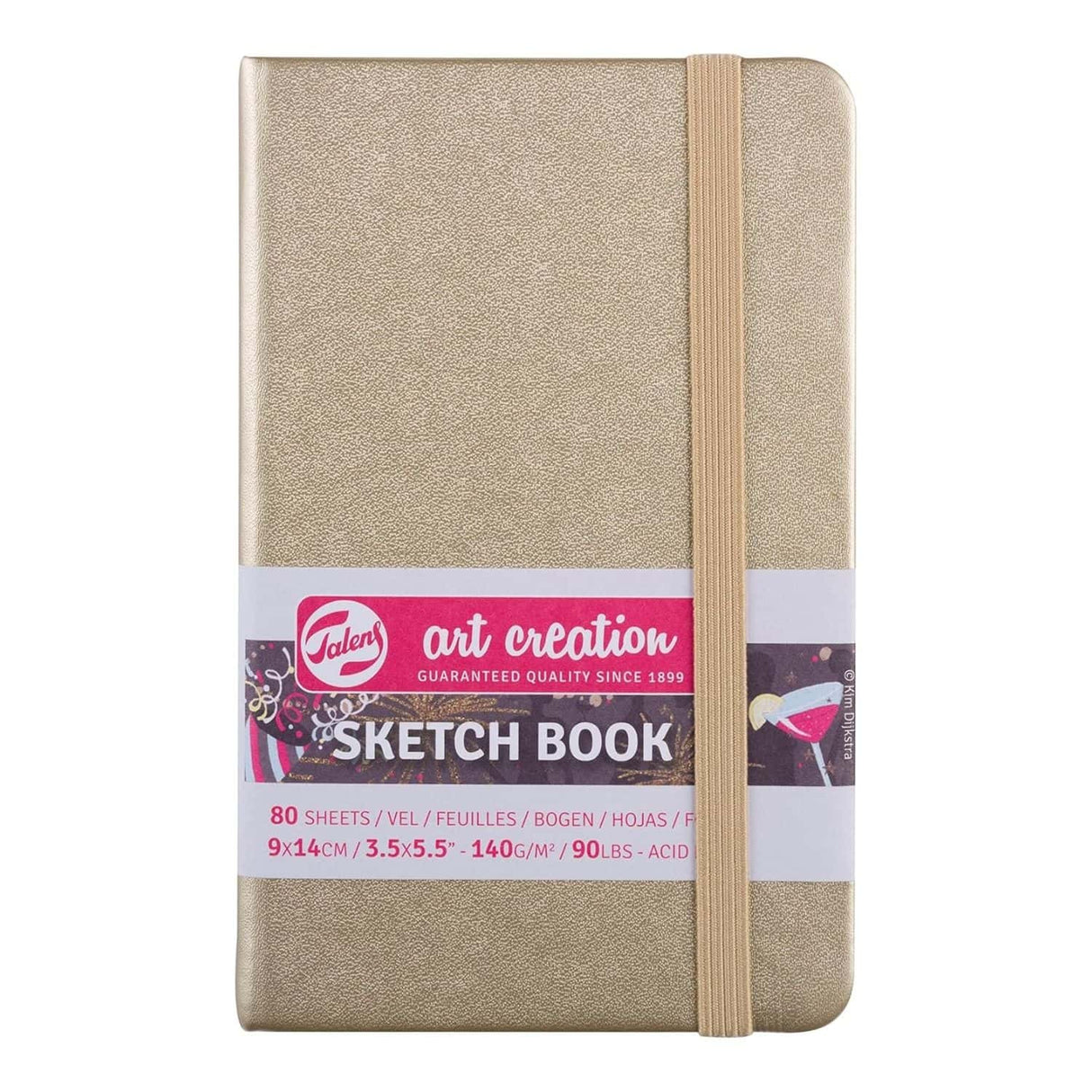 Talens Art Creation Sketch Book - Libreta 80 Hojas 140 g/m2 Dorada