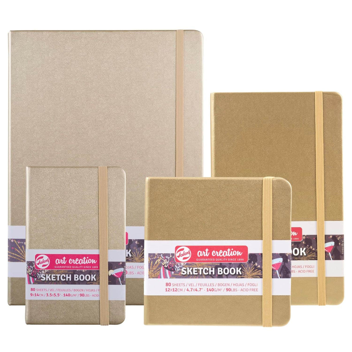 Talens Art Creation Sketch Book - Libreta 80 Hojas 140 g/m2 Dorada