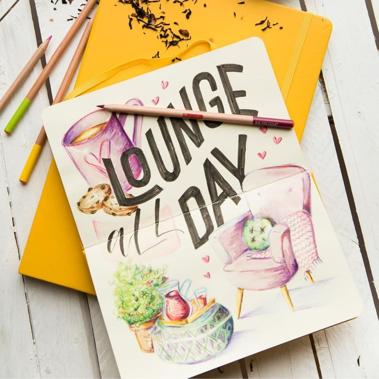 Talens Art Creation Sketch Book - Libreta 80 Hojas 140 g/m2 Golden Yellow