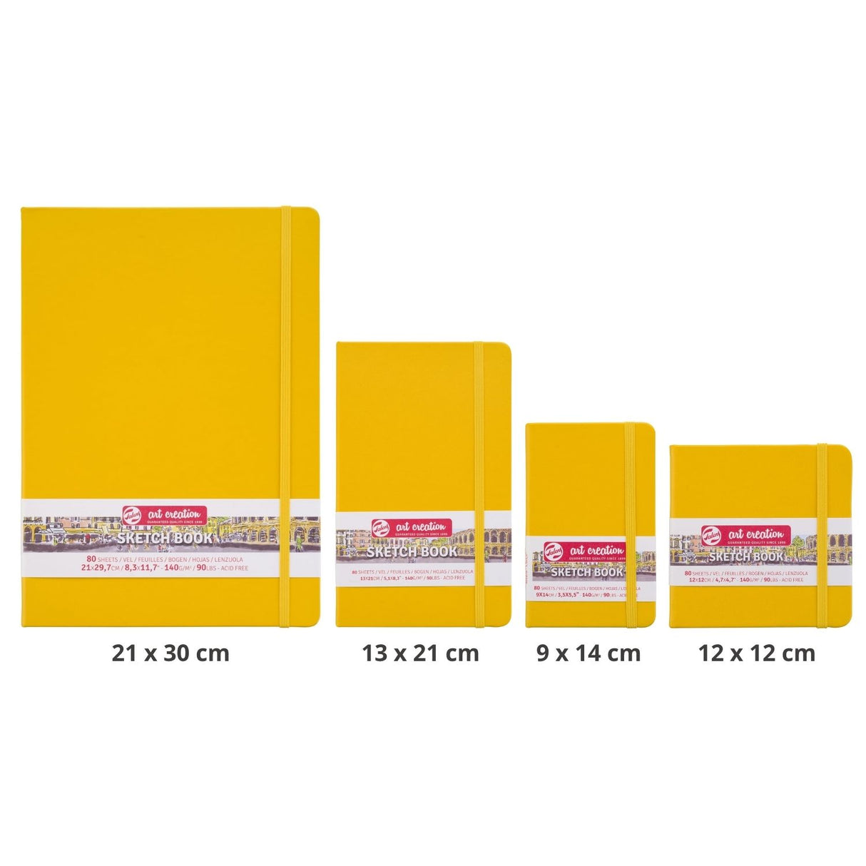 Talens Art Creation Sketch Book - Libreta 80 Hojas 140 g/m2 Golden Yellow