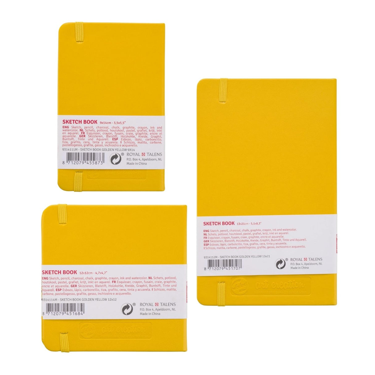 Talens Art Creation Sketch Book - Libreta 80 Hojas 140 g/m2 Golden Yellow