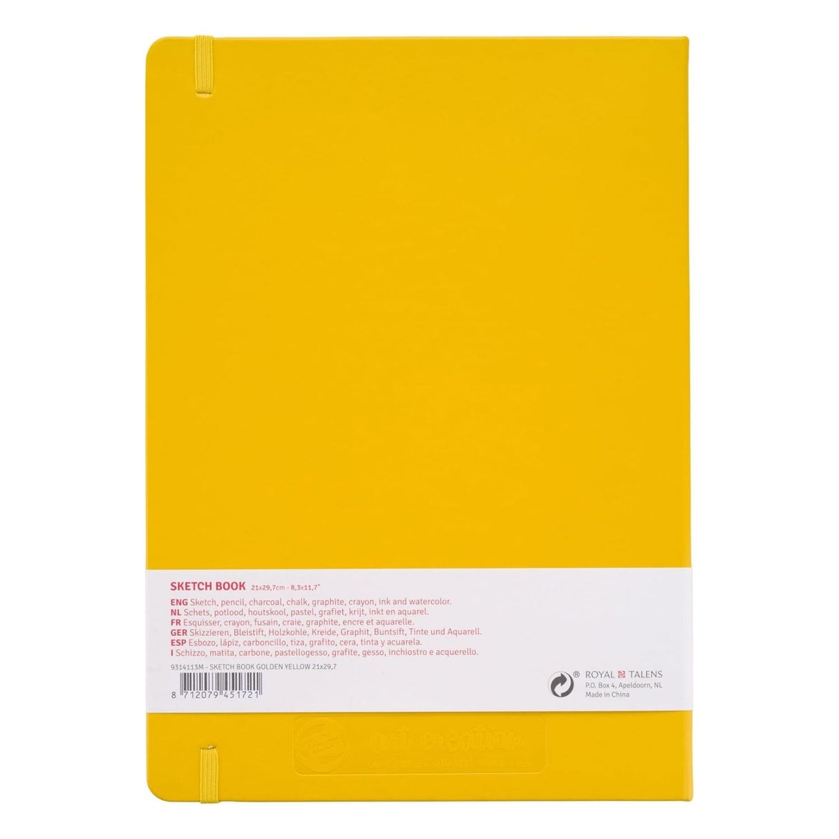 Talens Art Creation Sketch Book - Libreta 80 Hojas 140 g/m2 Golden Yellow