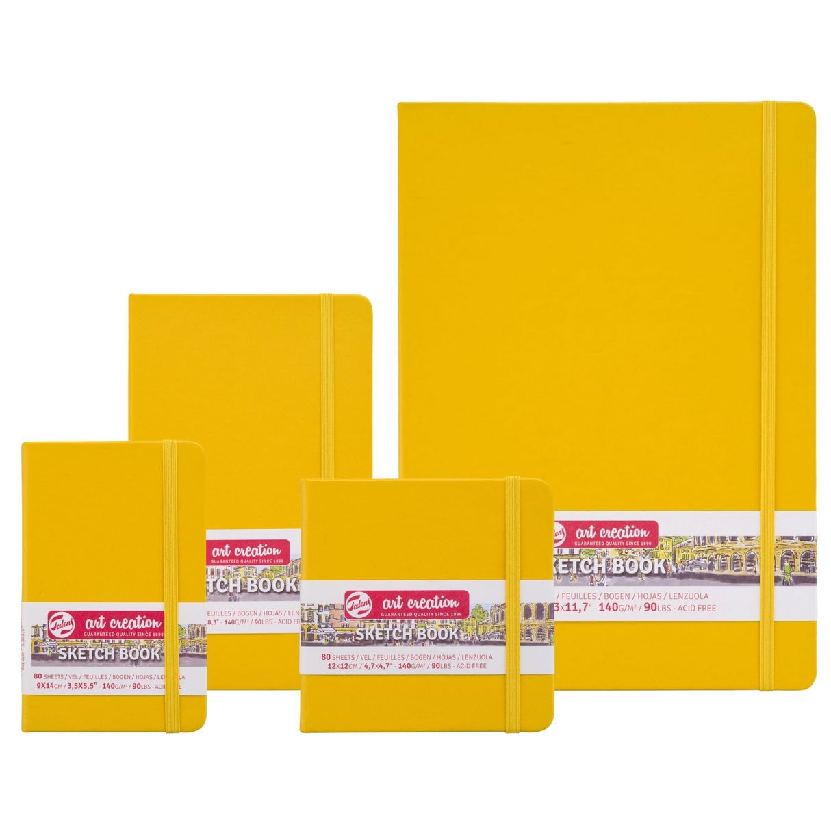 Talens Art Creation Sketch Book - Libreta 80 Hojas 140 g/m2 Golden Yellow